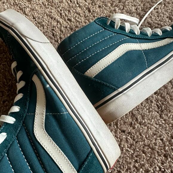 Vans Dark Teal, Old Skool, High Top Sneakers- 7M/8.5W - Picture 9 of 9